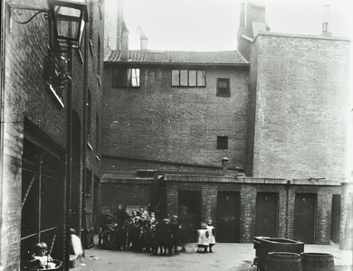 Dufferin Street: Costermongers' Buildings, London, 1896 (b/w photo)