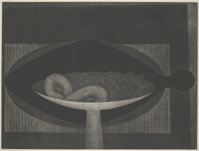 Coupe de Fruits (mezzotint)