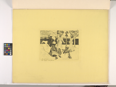 Locusts And Ants- Souvenir Of Martinique, 1889 (zincograph on canary yellow wove paper)