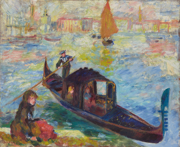 Gondola, Venice, 1881 (oil on canvas)