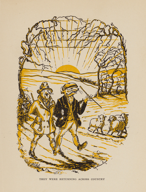 Illustration for The Wind in the Willows by Kenneth Grahame (colour litho)