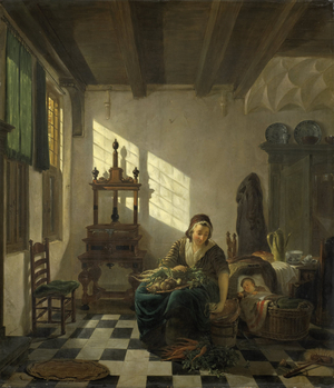 The Housewife, 1800-1811 (oil on panel)
