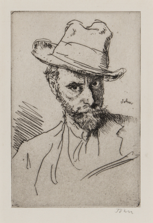 Self-portrait, 1919 (etching)