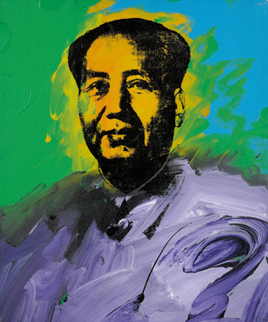 Mao, 1973 (acrylic and silkscreen ink on canvas)