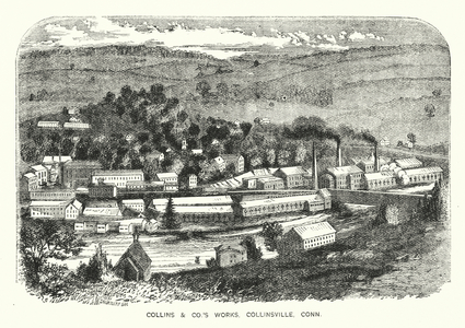 Collins and Co's Works, Collinsville, Connecticut (engraving)