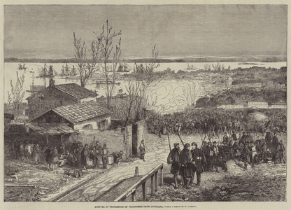 Arrival at Charleston of Volunteers from Louisiana (engraving)