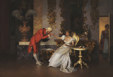 The Suitor (oil on canvas)