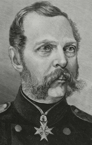 Alexander II of Russia. Engraving, 1881.