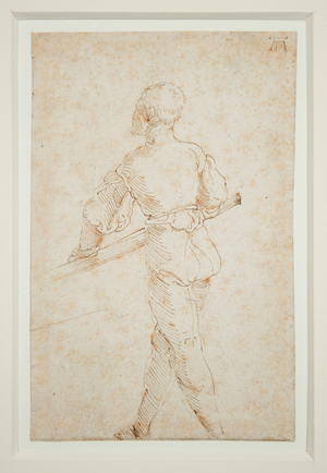 A Man with an Oar, c.1520-21 (pen & brown ink on paper)
