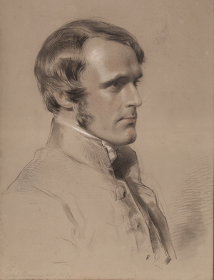 Rev. John Jackson, 1853 (black, red & white chalk on paper)