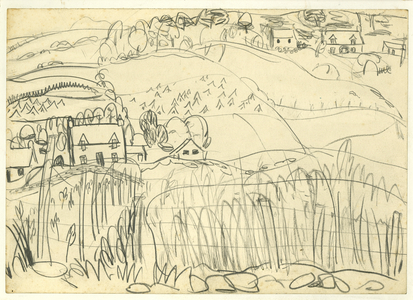 Crofts (pencil on paper)