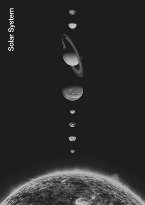 Solar System - Minimal, 2023 (digital)