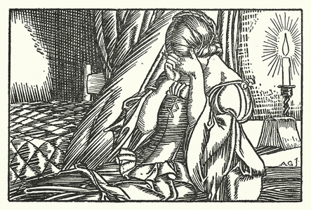 Illustration for Tennyson's In Memoriam (engraving)