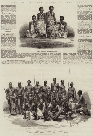 Discovery of the Source of the Nile (engraving)