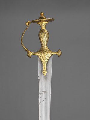 Sword of Guru Sadhu Singh Sodhi, Pubjab, 19th century (steel & gold)