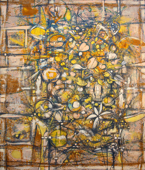 Chirrup and fruit, 1959 (oil on board)