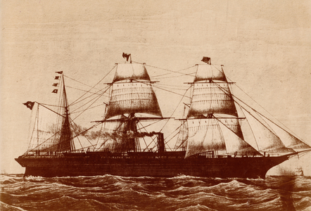 Steamship "Borussia" 1856 (photo)