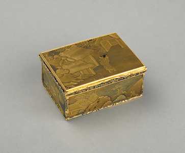 Snuff box containing a miniature portrait of Princess Marie-Josèphe of Saxony, Dauphine of France (1731-67), c.1824 (Gold, lacquer, enamel, vellum & gouache, chased & painted)