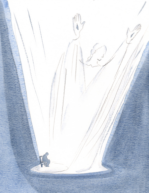 The small prayer rising from me and from Christ is glorious and gigantic., 2000 (w/c on paper)