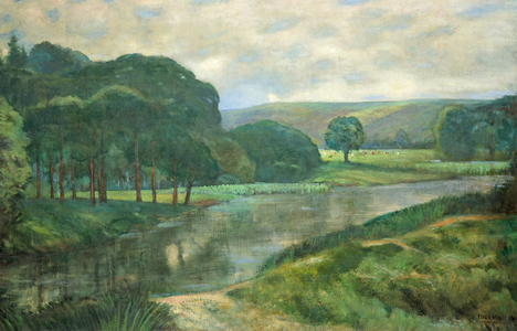 The Upper Severn, c.1939 (oil on canvas)