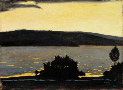 Spring Evening when the Ice Is Melting, 1897 (oil on canvas)