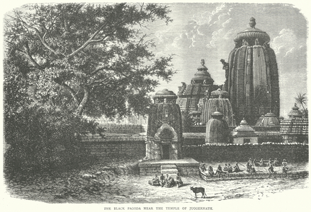 The Black Pagoda near the Temple of Juggernath (engraving)
