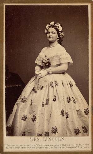 Mary Todd Lincoln,1861 (photo)