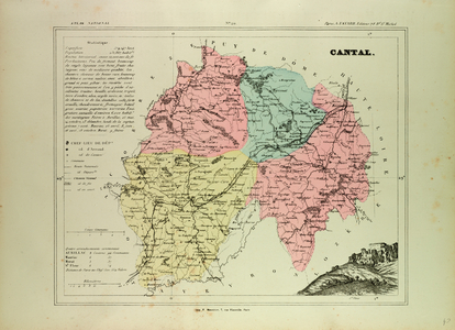 Map of Cantal France