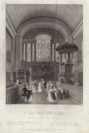 St George's Church in Hanover Square (engraving)