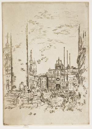 The Piazetta, plate from "The Second Venice Set or Twenty-Six Etchings", 1879-1880