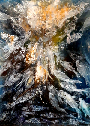 Wild Spawning, 2019 (oil on canvas)
