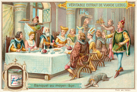 Medieval banquet (chromolitho)