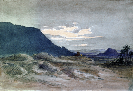 Abydos and Kom es Sultan', 1873-1874. Amelia Edwards (1831-1892) English Egyptologist, novelist and journalist: Co-founder of Egyptian Exploration Fund.'