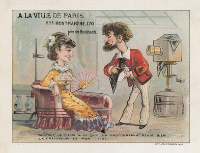 Photography cartoon (chromolitho)