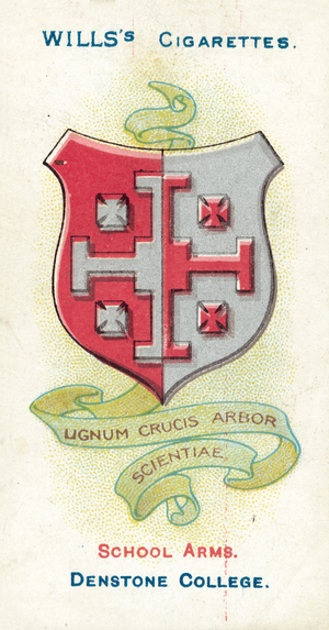 Denstone College, Lignum Crucis Arbor Scientiae, The Wood Of The Cross Is The Tree Of Knowledge (colour litho)