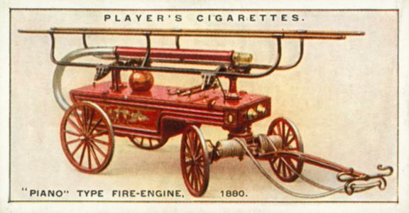 Fire-Fighting Appliances: "Piano" Type Fire-Engine, 1880 (colour litho)
