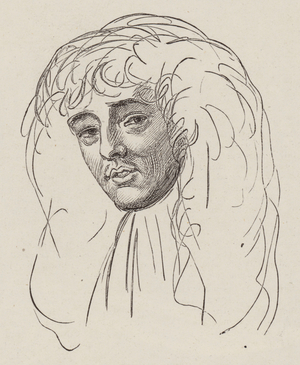 Early Portrait of the Late Mr Wilkie Collins (engraving)