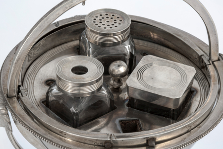 King George III 'Globe' inkstand, 1800 (silver)