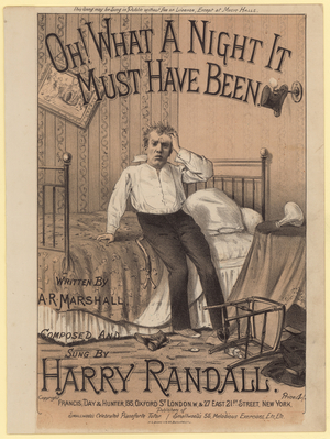 Oh! What a Night it Must Have Been (colour litho)