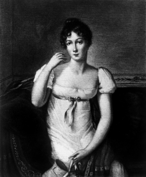 Elisabeth Francoise Dillon aka Fanny, count Bertrand's wife, engraving