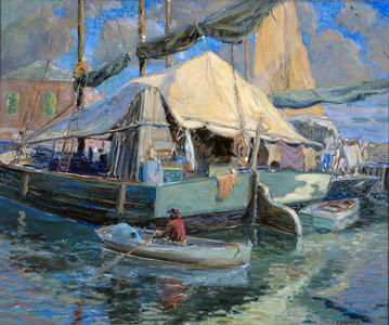 The Old Basin, New Orleans, c.1916 (oil on canvas)
