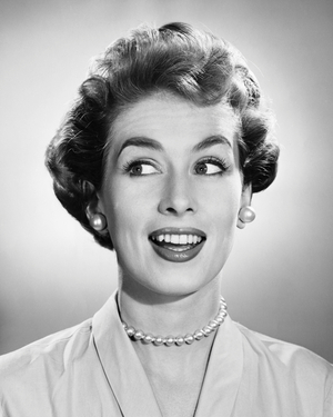 Close-up of a young woman smiling