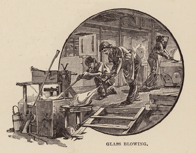 Glass blowing (engraving)