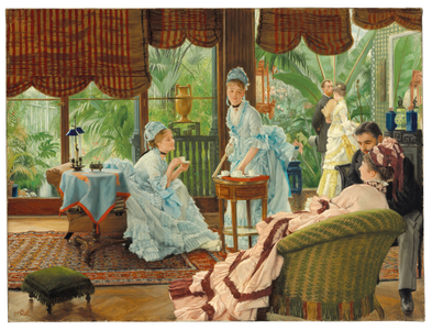 In the Conservatory (Rivals) (oil on canvas)