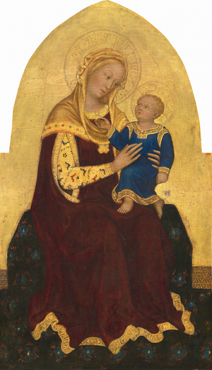 Madonna and Child Enthroned, c.1420 (tempera on poplar panel)