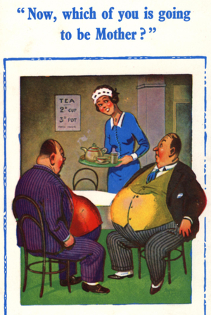 Saucy Seaside Postcard, UK, 1940s