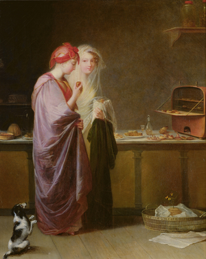 Two fine ladies, c.1810-40 (oil on canvas)