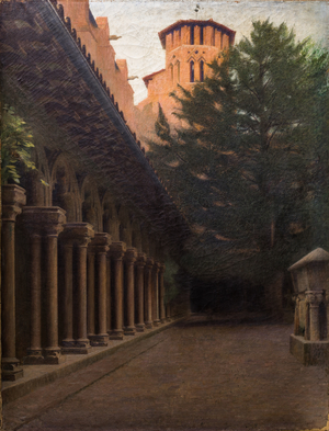 Cloister of the Augustins in Toulouse, 1900  (oil on canvas)
