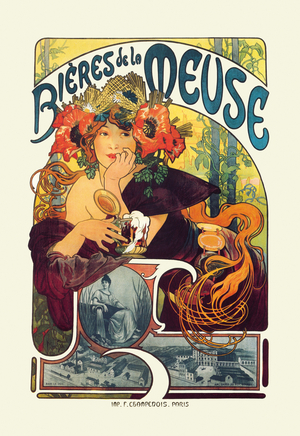 Bieres de le Meuse, c.1897 (colour litho)
