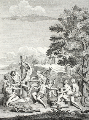Human Sacrifice, from 'Voyage Historique de l'Amerique Meridionale', 1752 (engraving)